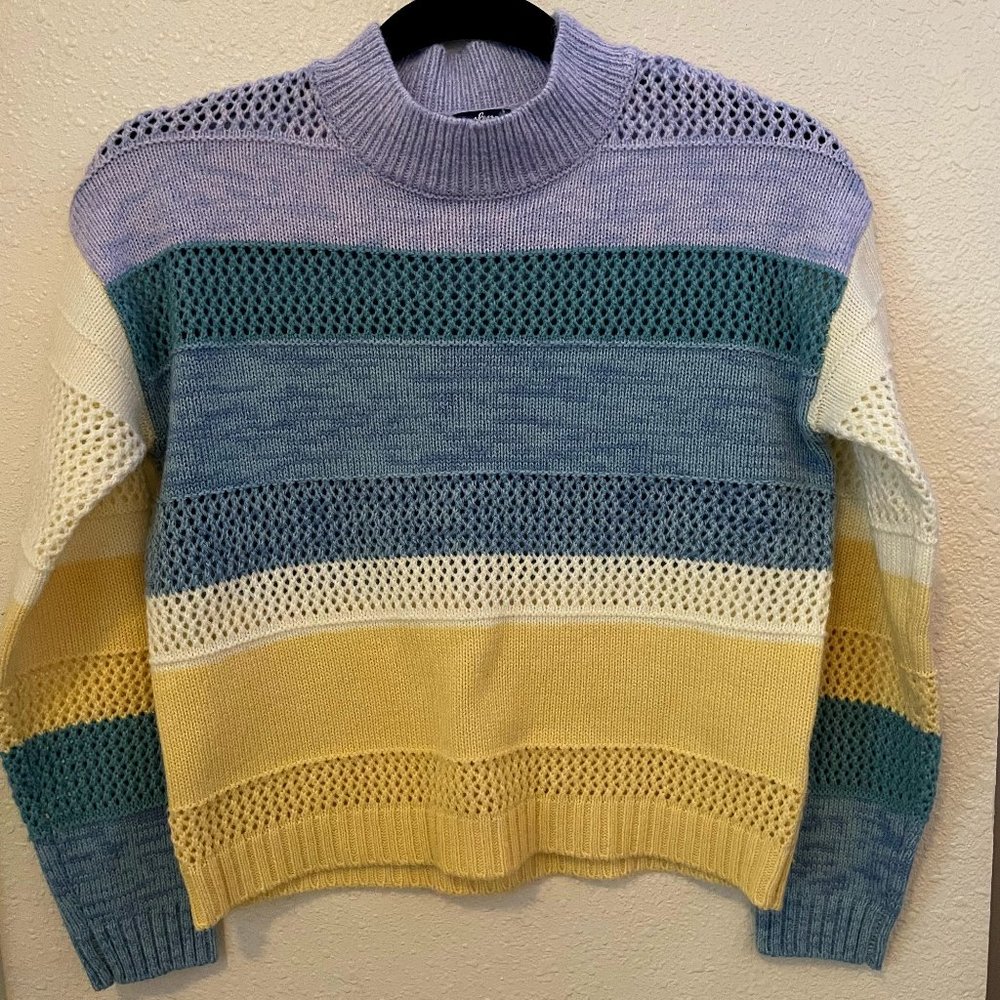 Freshman 1996 Multi-Colored Striped Sweater